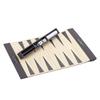 Roll-up Leather Backgammon: Portable Outdoor Travel Game Board | PU Foldable Western Chess Set