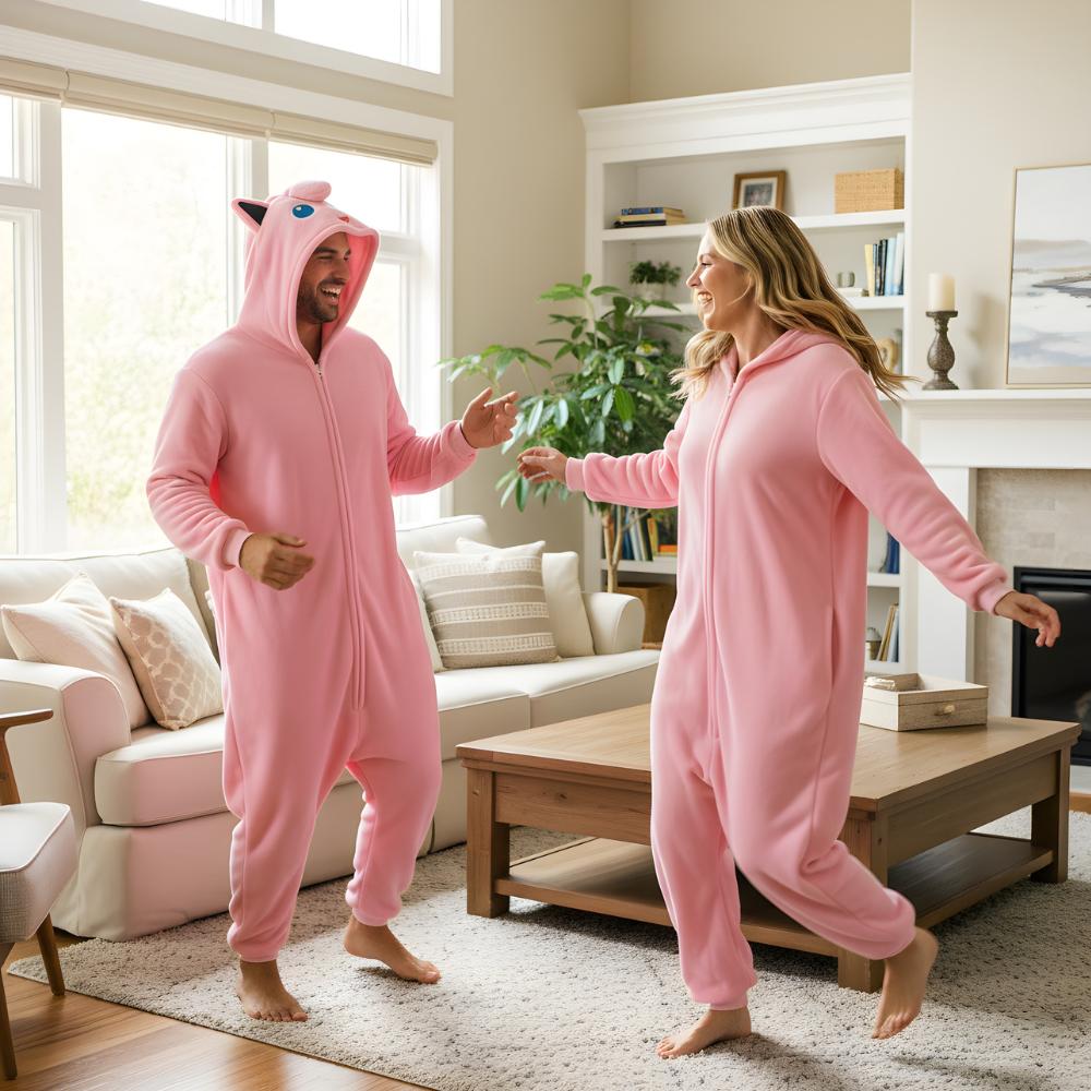 Onesie Kigurumi Pajamas Pokemon Jigglypuff Costume : 175 - 185Cm