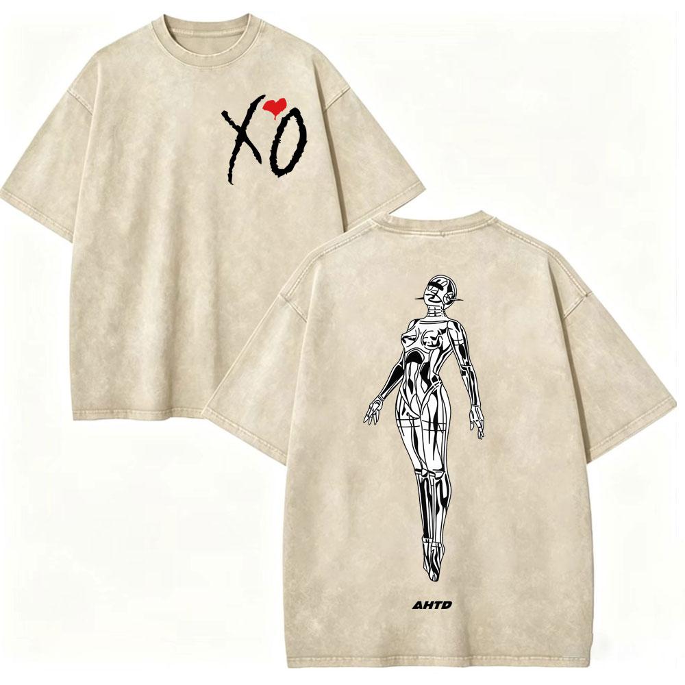 Washed Vintage Rapper The Weeknd After Hours Til Dawn Tour 2026 T Shirt Men Women Clothing Fashion Hip Hop Short Sleeve Tshirt
