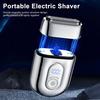 Мини-электробритва со светодиодным дисплеем, USB-перезаряжаемая, водонепроницаемая, с 3 головками, портативная дорожная бритва для мужчин, триммер для бороды, инструмент для удаления волос
