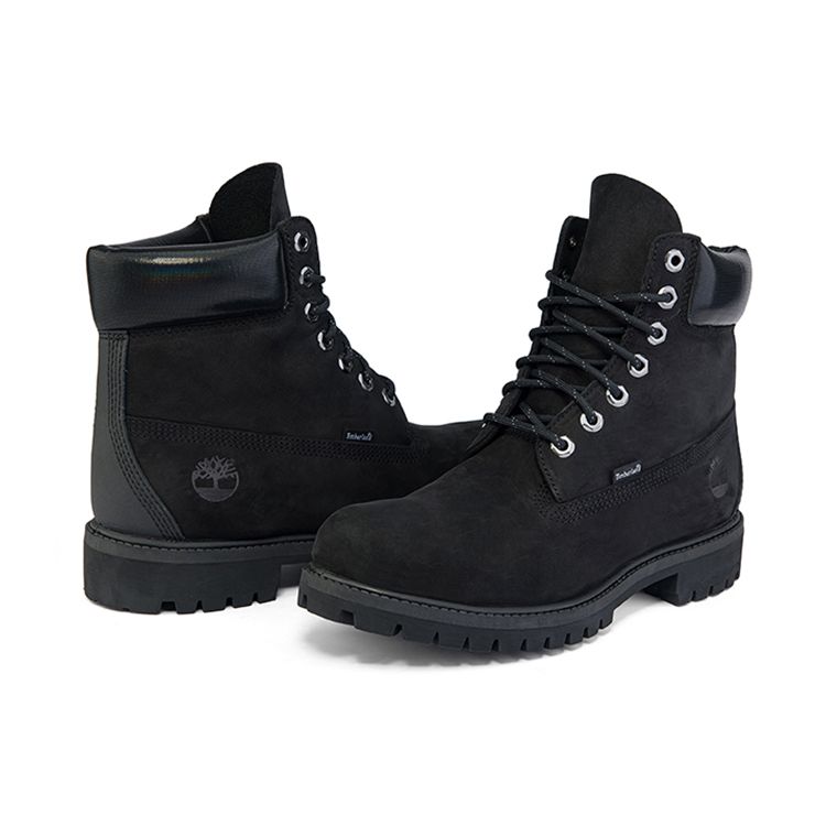 Timberland Premium Series Durable Shock Absorbing Casual Waterproof Mid-Calf Outdoor Boots Men Boots Black A2HMVW