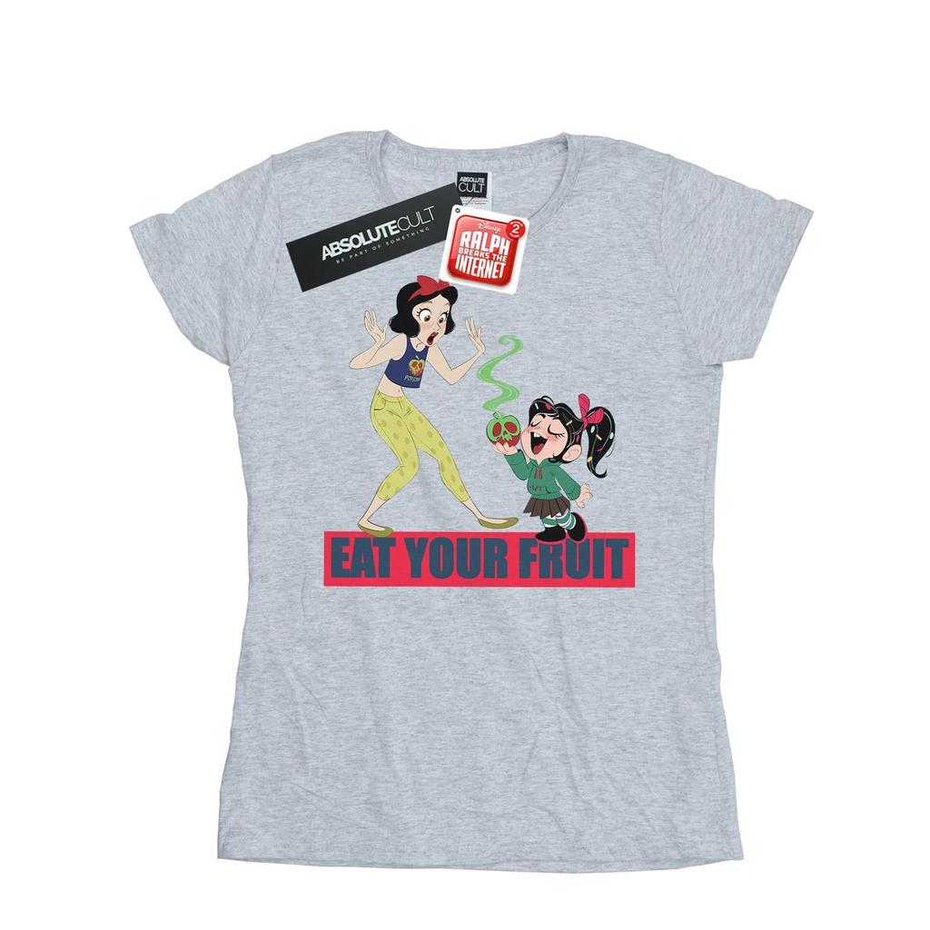 Disney Womens/Ladies Wreck It Ralph Eat Your Fruit Cotton T-Shirt