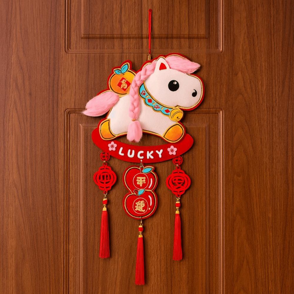Traditional Spring Festival Door Decoration Horse Year Hanging Ornaments  Party Decoration
