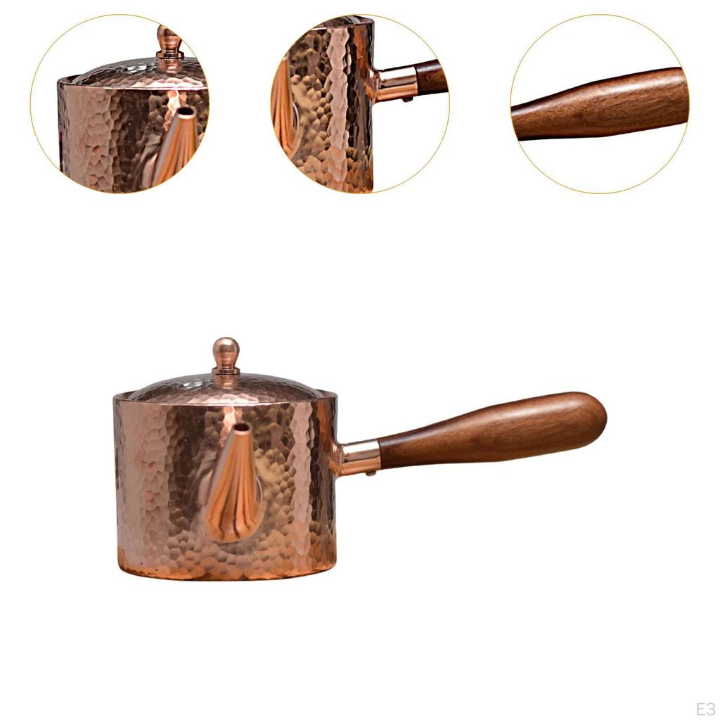 Медный чайник для питья 400 мл, аксессуар для чайной церемонии, диспенсер для кипящей воды