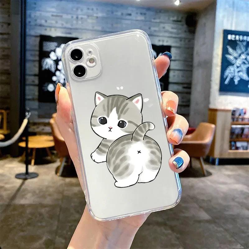 Забавный Мультяшный Чехол для Телефона Пара Любителей Кошек Для Samsung Galaxy S24 S23 S22 S25 Ultra Plus Чехол для Galaxy S23+ S24+ S25+ Корпус