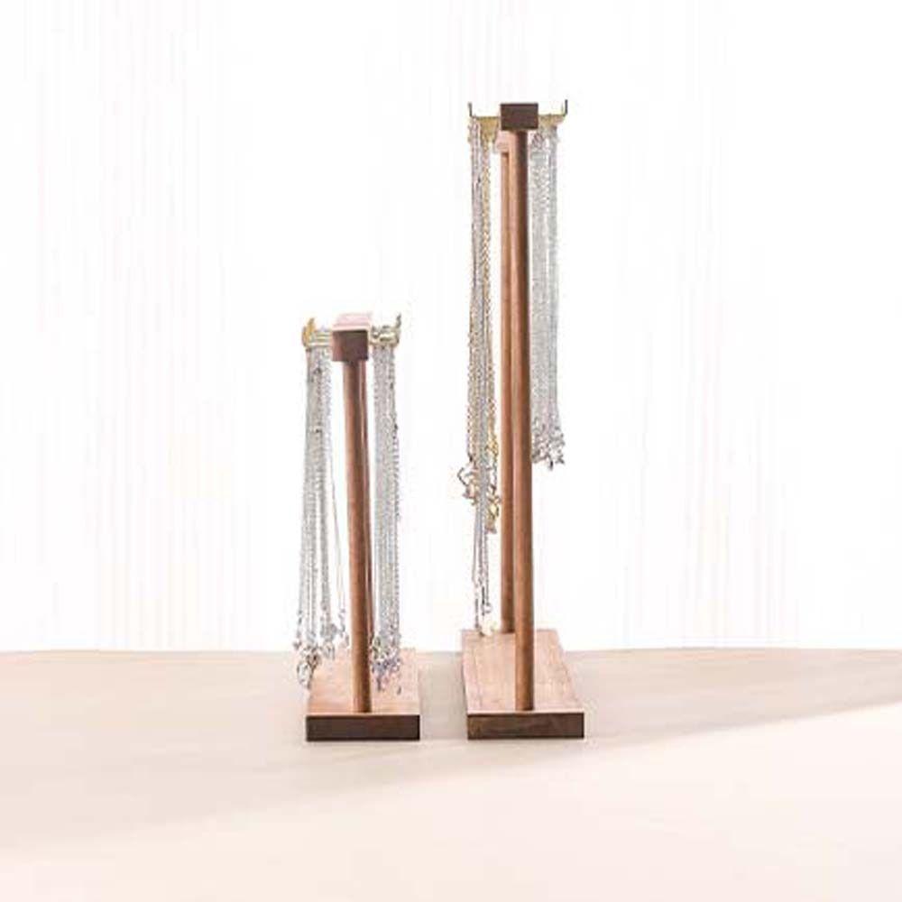 Wooden Jewelry Display Stand Necklace Holder Necklace Hanging Rack Jewelry Organizer  Home Use