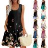 Womens Summer Dresses Loose Sleeveless Sundresses Dress With Pockets
