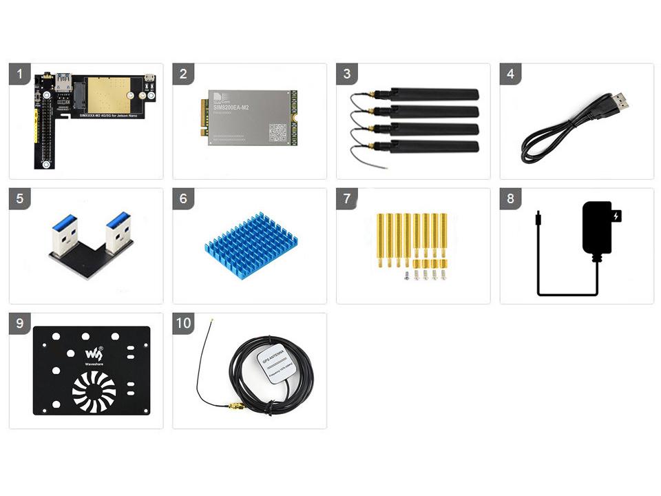 Модуль расширения связи Jetson Nano 5G/4G/3G с доступом к домашней сети