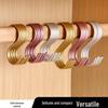 Gold Double-Ended Space Aluminum S Hook: Universal Kitchen & Bathroom Multifunctional Hanger