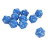 10PCS Polyhedral Dice Set Plastic Lightweight 20 Sided Dice for Role Playing Table Games