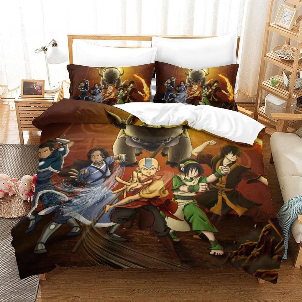 New Avatar: The Last Airbender Bedding Set Single Twin Full Queen King Size Bed Set Adult Bedroom Duvet Cover Sets Home Textile