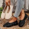 Summer Ballet Shoes Women Flat Shoes Bling Women Loafers Platform Shiny Women's Casual Shoes Sequin Slippers Big Szie Shoe