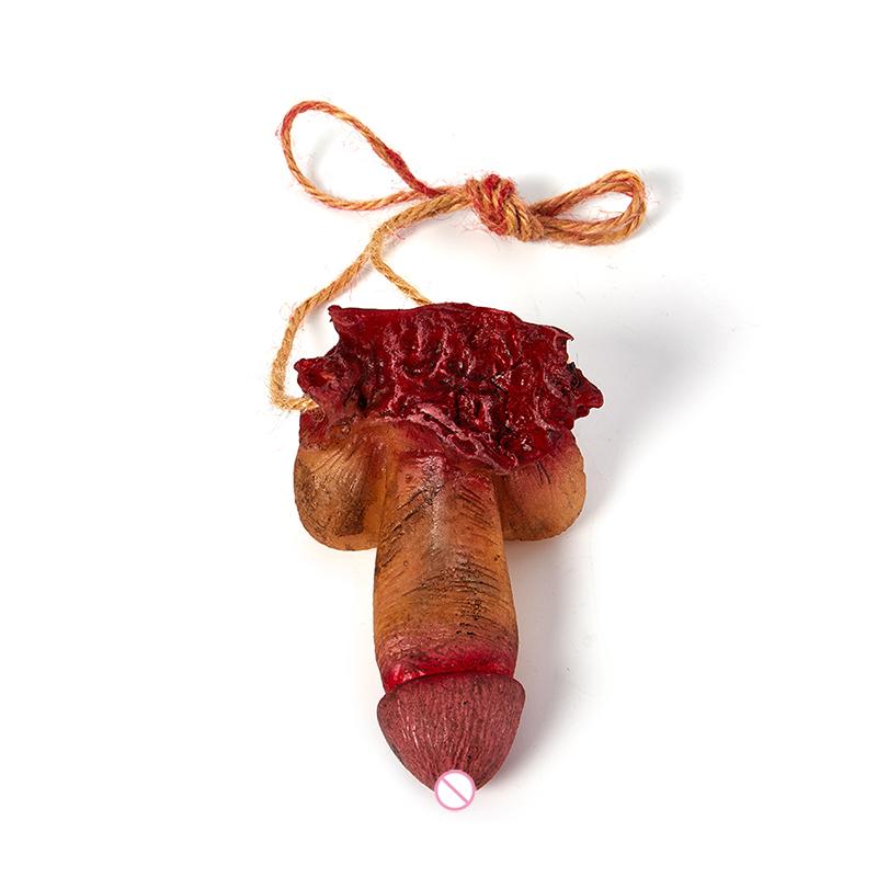 Severed Bloody Fake Scary Penis Cock Dick Halloween Scary Bloody Broken Body Parts Party Ornament Horror Props Organ Decor