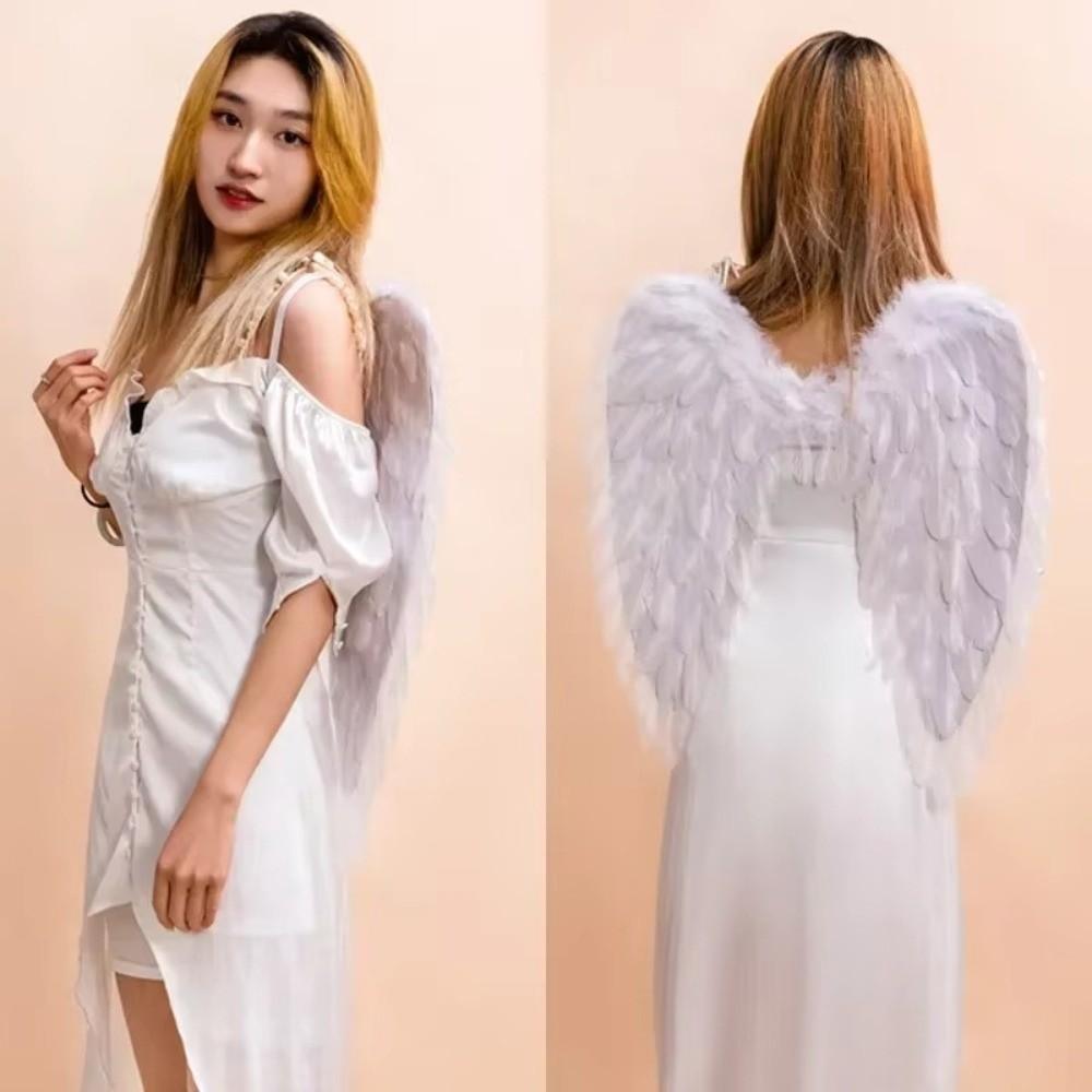 Photo Props Devil Feather Wing Solid Color Halloween Wing Creative Angel Feather Wing Festival