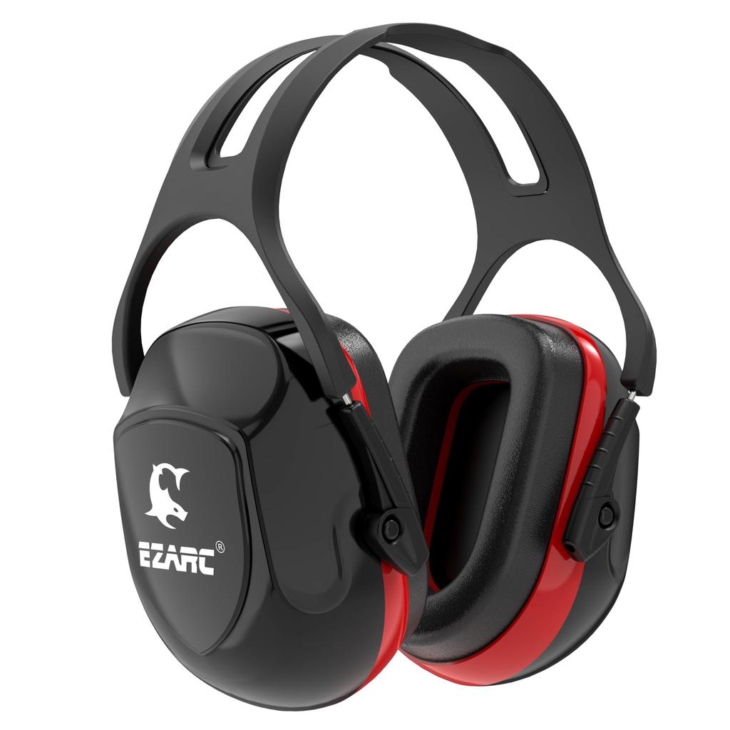 EZARC Soundproofing Earmuffs for SNR Sound Reduction for and Noise Reduction Adults, 34dB, Rating, Adjustable, Lightweight, Shooting, Work, Safety,