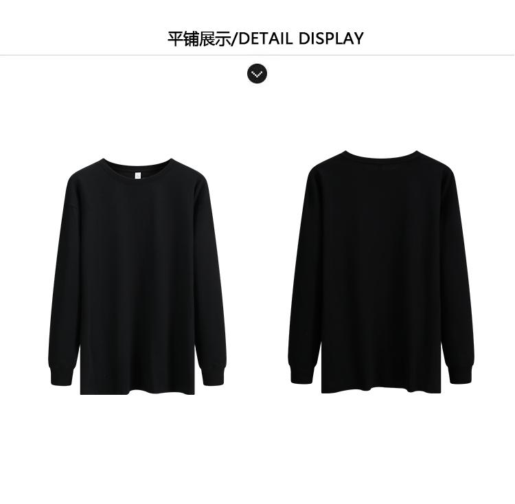 Fresh college style loose T-shirt for spring and autumn leisure fashion, sports girl pure cotton round neck top