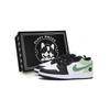 Air Jordan 1 Винтажные Баскетбольные Кроссовки Мужские Низкие Черно-Зеленые 553558-131(Team85-S-BOXA)