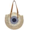 Round Women Handbag Handmade Shoulder Bag Bohemian Summer Beach Bags Woven Straw Bag Large Capacity Female Travel Tote