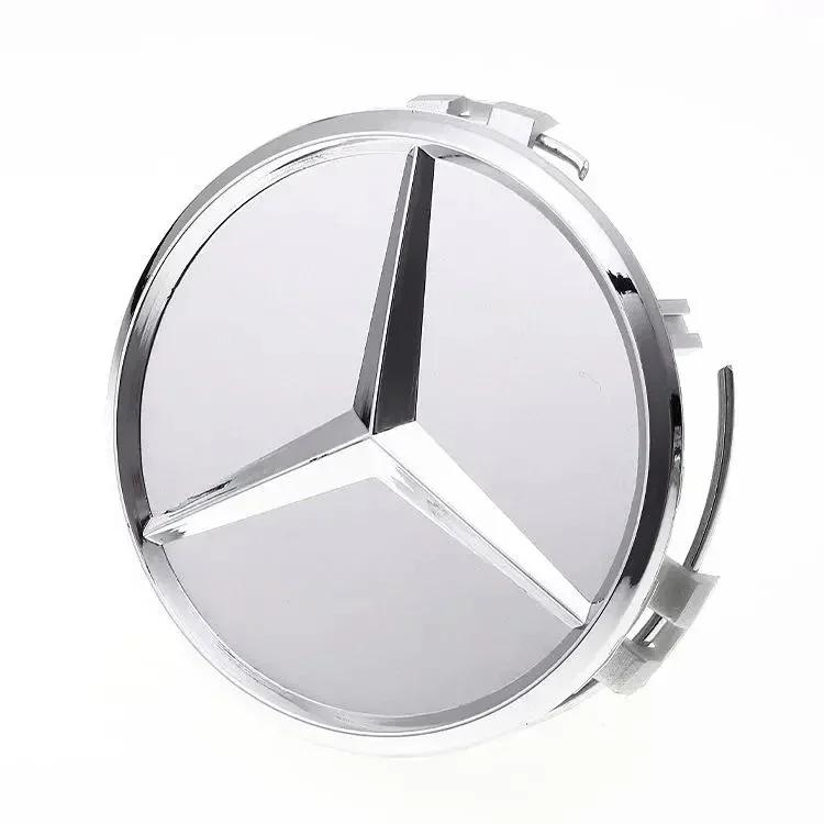 Автомобильная наклейка для Mercedes Benz 75 мм Автостайлинг Центральные колпачки ступиц Замена для Mercedes Benz W211 W203 W204 W210 W1