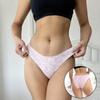 Women's Sports Striped Underwear Low Waist Pure Cotton Crotch Hip Triangle Underwear Sexy Contrast Color Low Waist Comfortable Underwear