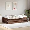 VidaXL Day Bed with Drawers, Sofa Bed with Storage, Guest Bed, Living Room Bedroom Furniture, Modern, Oak 3280894