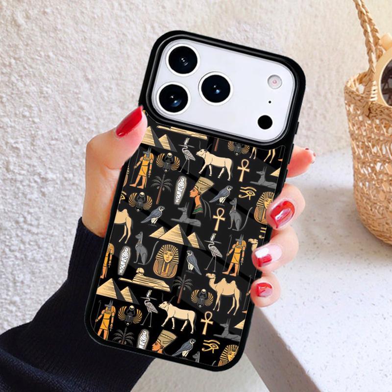 Египет Фараон Тутанхамон Чехол для телефона для iPhone 17 Air 16 15 14 13 12 11 Pro Max Plus