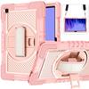 Silicone PC Hybrid Tablet Case With Kickstand Wrist Strap Tab A7 T500 T505 Shockproof Protective Cover