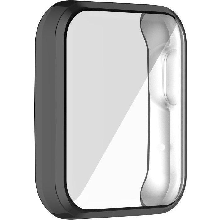 2in1 Silicone Case with Screen Protector for Xiaomi Mi Watch Lite, Black