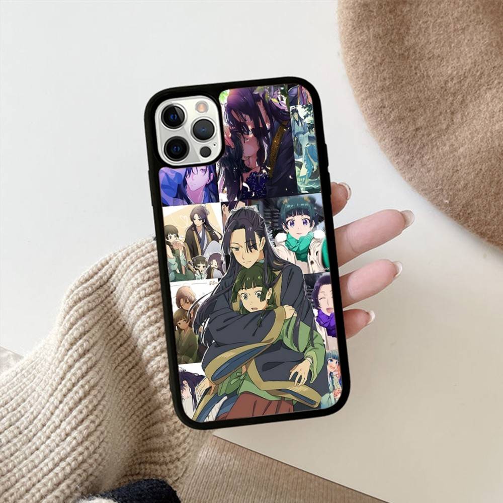 Чехол для телефона с аниме «Дневники аптекаря» для iPhone 11 12 13 14 15 Pro Max 17 16 Plus Жесткая задняя крышка из ПК+ТПУ