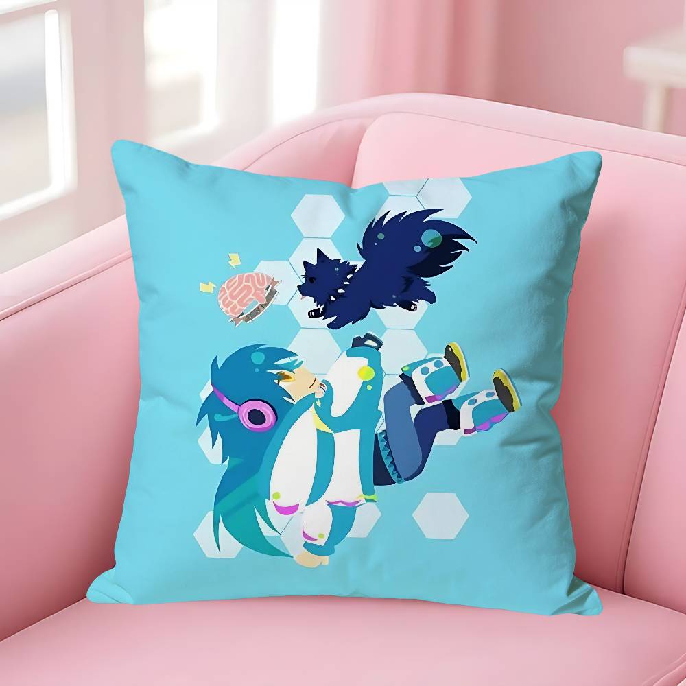 Chibi AAoba SSeragaki Pillow Cases for Bedroom Living Room Sofa Home Decor Polyester Cushion Cover with Zipper