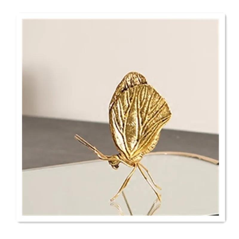 Металлический стеклянный зеркальный поднос для хранения, золотая овальная тарелка с точками для фруктов, поднос для демонстрации мелких предметов, зеркало 45*30 см/35*20 см