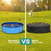 Pool Cover Foldable Drawstring Design Round Waterproof Dustproof Oxford Fabric Washable Protection Pet Pool Supplies