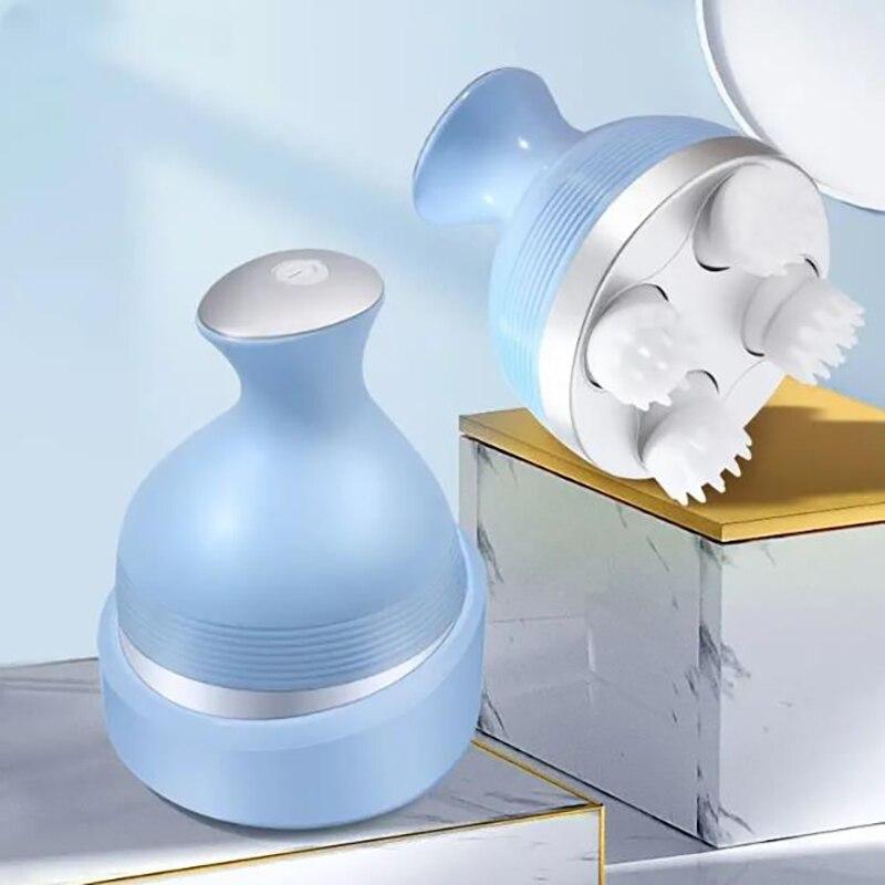 Wireless Electric Head Massager Relieving Scalp Fatigue Preventing Detachment Health Care Massage Waterproof Bathing Massage