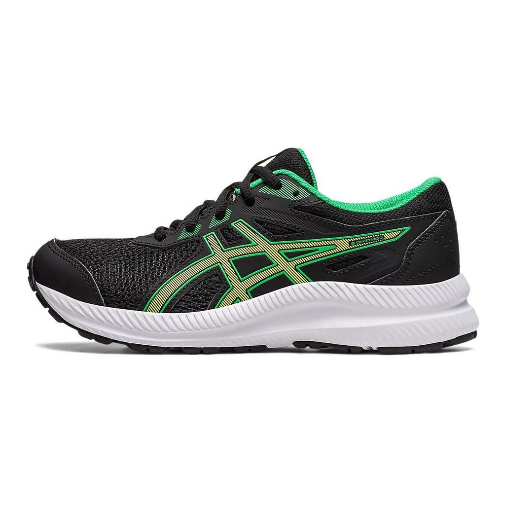 Asics Contend 8 GS Black Lime Zest Kids Sneakers 1014A259-005