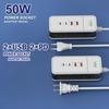 4 Port USB Charger QC 3.0 3.1A Travel Charger Fast Charging Wall Charger For iPhone 15 Xiaomi Samsung Phone Travel Power Adapter