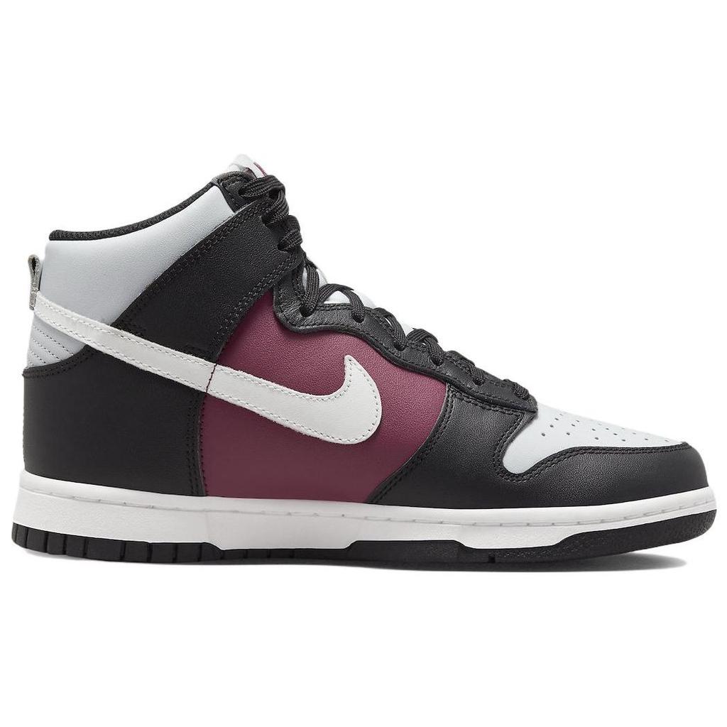 Nike Dunk High Black Rosewood Women Sneakers Red Pure-Platinum Summit-White DD1869-005