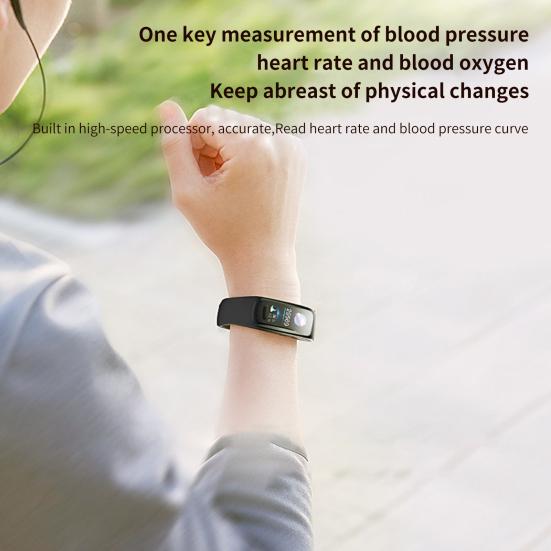 Умный браслет C1 plus с долгим временем работы, отслеживанием здоровья, многофункциональный, совместимый с Bluetooth, водонепроницаемый IP67, удобный, шагомер, умные часы