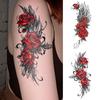 Waterproof Temporary Tattoo Sticker Dark Style Wings Feathers Rose Flower Sexy Body Art Arm Fake Tattoos Sleeve Women Men