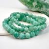 Natural Stone Green Beaded Bracelet Bohemian Women's Spring & Summer Trendy And Simple Beach Holiday Handmade Zircon