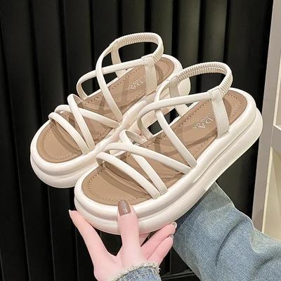 Летние шлепанцы на платформе женские сандалии обувь новый тренд открытый носок туфли для платья 2025 дизайнерская повседневная обувь для ходьбы неглубокие zapatos mujer