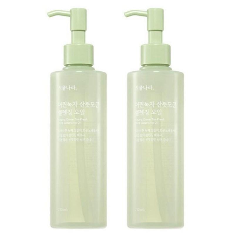 Plant Nara Young Green Tea Refreshing Pore Cleansing Oil, 2 pcs, 250ml