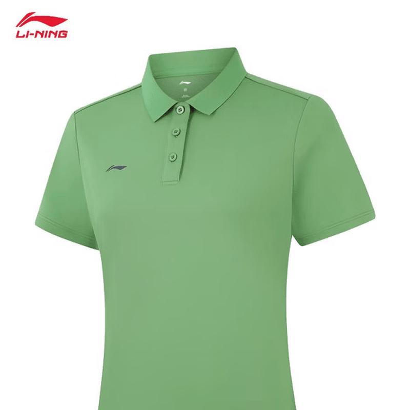 Li-Ning Женская дышащая футболка-поло для фитнеса APLW762-4