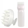 2pcs Hair Dye Refillable Bottle Applicator Comb Hair Massager Brush Air Cushion Comb Set Hair Coloring Hairdressing Styling Tool