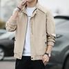 Куртка со стойкой мужская осенне-зимняя трендовая вышивка свободная вельветовая в стиле милитари повседневная высококлассная молодежная мужская куртка