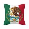 Custom Coat Of Arms Of Mexico Pillow Covers Decoration Modern Mexican Flag Seal Cushion Decoration Salon Square Pillowcase