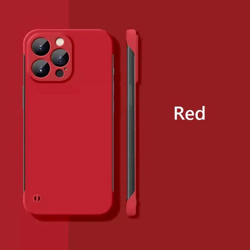 Безрамный тонкий матовый жесткий чехол для iPhone 15 16 Pro Max 14Pro Plus 14 13 12 Pro Max 15Pro противоударный чехол