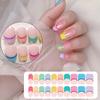 Semi Cured Gel Nail Polish Stickers Fashion Design Classical Strips Waterproof Adhesive Full Wraps Gel Nail Art Stickers