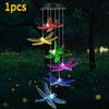 Outdoor Solar Wind Chime Solar Wind Chime Garden Decoration Hanging Solar Lights for Romantic Outdoor Garden Decoration