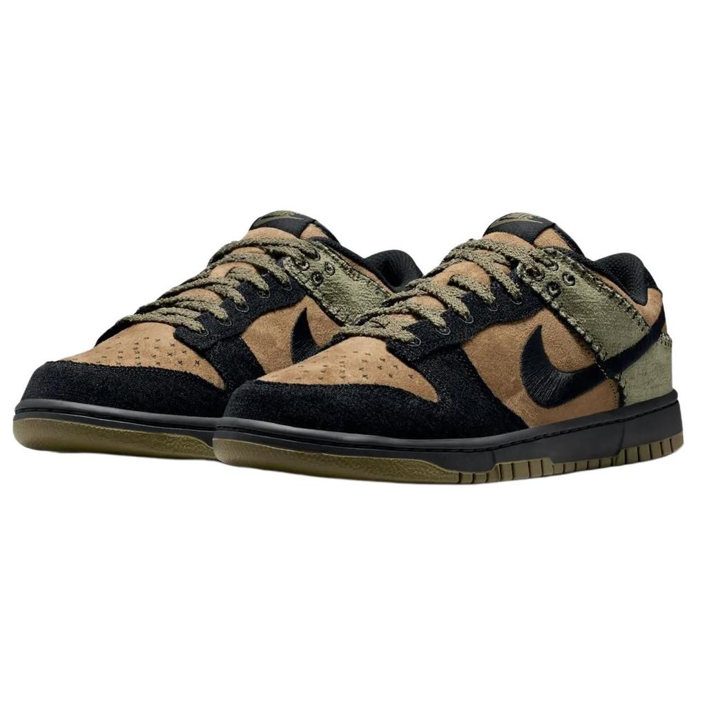 Nike Dunk LOW RETRO Breathable Low top Skateboard Shoes Unisex Brown Black Green HV4452-300