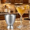 Stainless Steel Egg Form Measuring Cup Rustproof Drink Spirit Jigger Simple Cocktail Cup  Baking